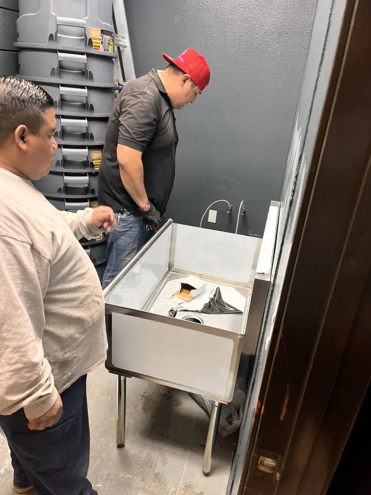 Commercial plumbing and sink installation in Crown Point